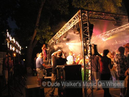 Dude Walker's Music On Wheels - College Dance Party Outdoor Orientation